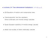 Hydrodynamic turbulence in 2 dimensions - Victor S. L'vov Home-page
