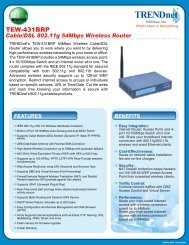 Cable/DSL 802.11g 54Mbps Wireless Router - TRENDnet