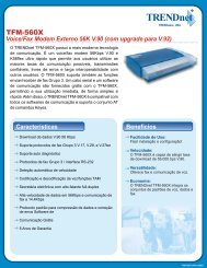 Voice/Fax Modem Externo 56K V.90 (com upgrade ... - TRENDnet