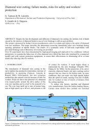 Diamond wire cutting: failure modes, risks for safety and workers ...