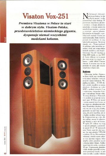 Visaton Vox-251 - NCS HiFi