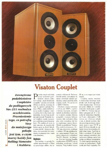 Visaton Couplet - NCS HiFi