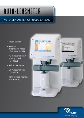 AUTO-LENSMETER CF-2000 / CF-3000 - Iogen