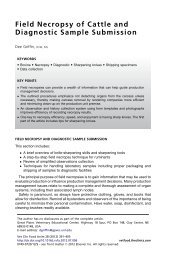 Field Necropsy of Cattle and Diagnostic Sample Submission - gpvec