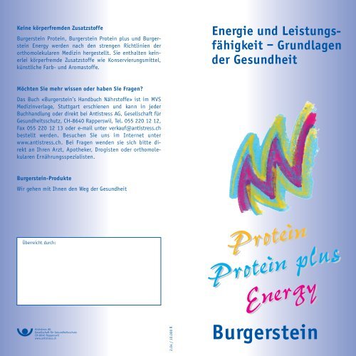 Details Burgerstein Protein Plus - personal-wellness.ch | Online Shop