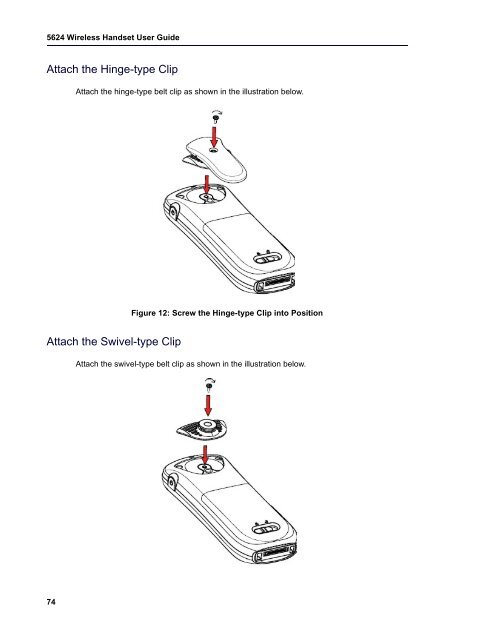 Mitel 5624 Wireless Handset User Guide - Mitel Edocs