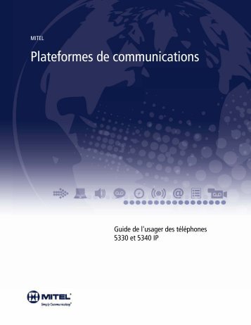 5330/5340 IP Phone Guide de l'usager - Mitel Edocs