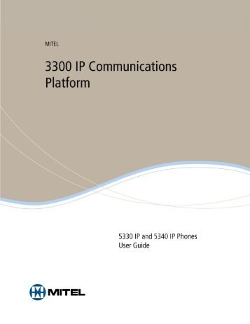 5330/5340 IP Phones – User Guide - Mitel Edocs