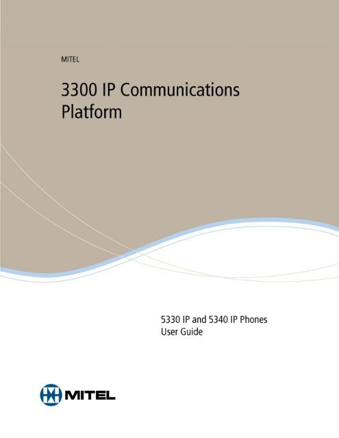 5330/5340 IP Phones – User Guide - Mitel Edocs