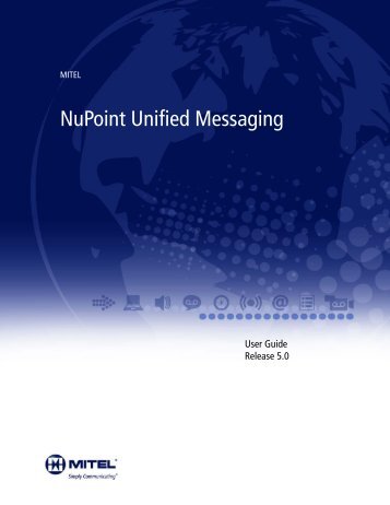 NuPoint Unified Messaging - Mitel Edocs