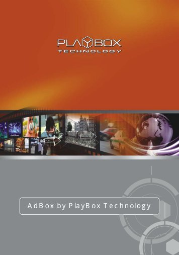 AdBox Brochure - PlayBox Technology