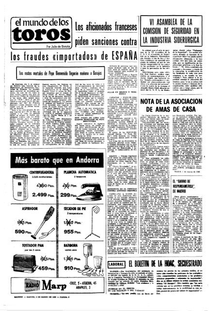 Madrid 19680305 - Home. Fundación Diario Madrid