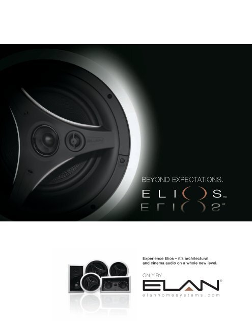 elios architectural speakers