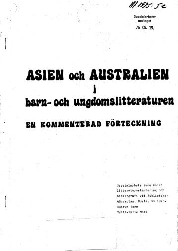 HT-75 nr 5.pdf - BADA - Högskolan i Borås