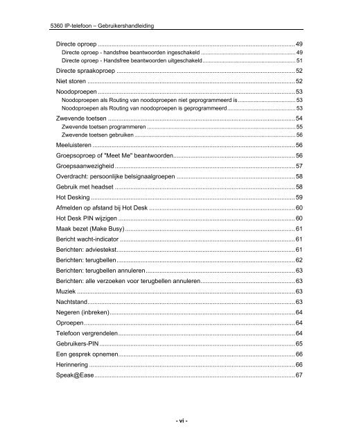 5360 IP-telefoon – Gebruikershandleiding - Mitel Edocs