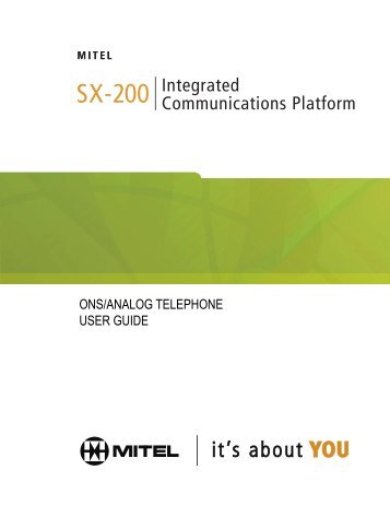 SX-200 ICP - Mitel Edocs