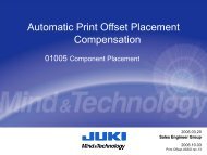 Automatic Print Offset Placement Compensation 01005 Components