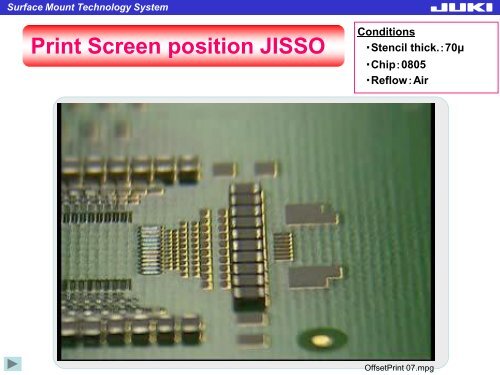 Automatic Print Offset Placement Compensation 01005 Components