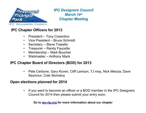 Chapter News - RTP Designers Council