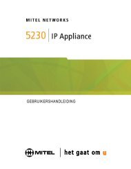 5230 IP Appliance - Gebruikershandleiding - Mitel Edocs