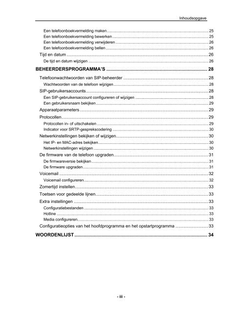 Gebruikers- en beheerdershandleiding voor SIP - Mitel Edocs