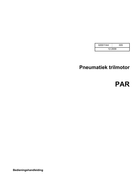 Pneumatiek trilmotor - Wacker Neuson