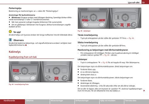 ŠKODA Yeti INSTRUKTIONSBOK - Media Portal - Škoda Auto