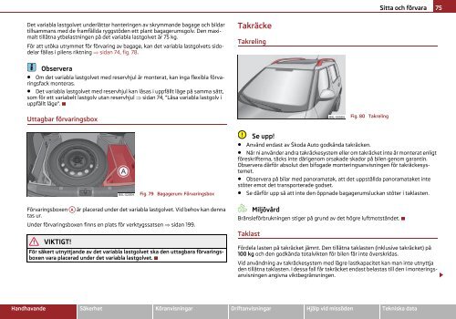 ŠKODA Yeti INSTRUKTIONSBOK - Media Portal - Škoda Auto