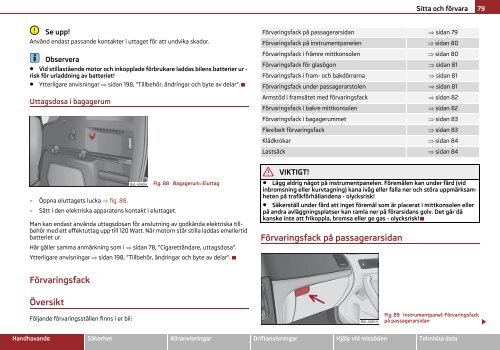 ŠKODA Yeti INSTRUKTIONSBOK - Media Portal - Škoda Auto
