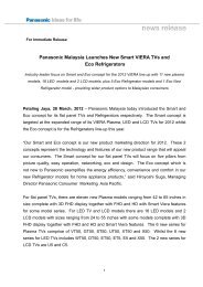 Panasonic Malaysia Launches New Smart VIERA TVs and Eco ...