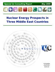 Nuclear Energy Prospects in Three Middle East Countries