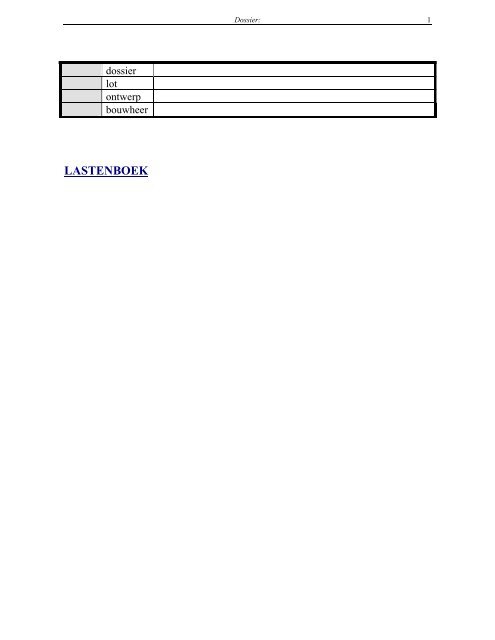 LASTENBOEK