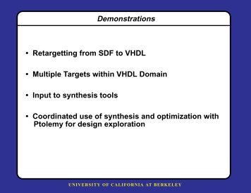 VHDL Code Generation for Simulation and Synthesis