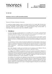 RAPPORT DE LA COMMISSION AU CONSEIL COMMUNAL