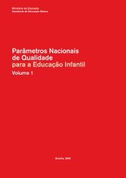 Parâmetros nacionais de qualidade para a educação infantil Volume 1