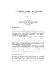 Cyber-Physical Systems - Are Computing ... - Ptolemy Project