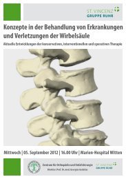 Konzepte in der Behandlung von Erkrankungen ... - St. Anna Hospital