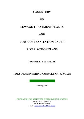 case study on sewage treatment plants and low ... - GANGAPEDIA