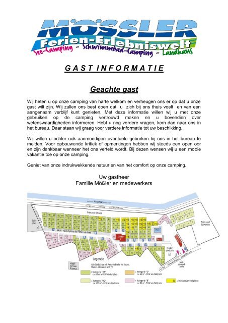 MIC kaart voor gasten op de Schwimmbad ... - Camping Mssler