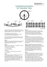 Installationsinstruktion för Turbulator® Bars - Kadant Inc.