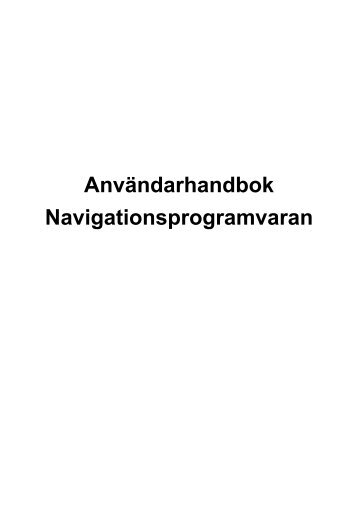 Användarhandbok Navigationsprogramvaran - medion