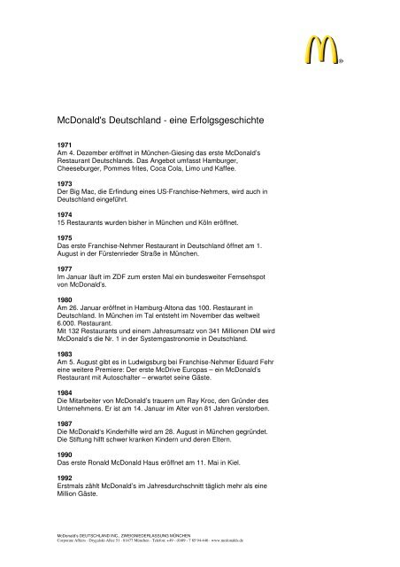 Mcdonald S Deutschland Eine Erfolgsgeschichte Social Media
