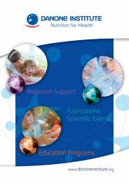 New brochure - Danone Institute