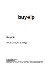 Profilo BuyVIP - Social Media Release