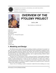 1. Modeling and Design - Ptolemy Project - University of California ...