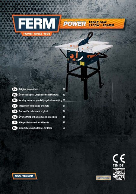Image of Ferm TSM1031 Ferm website