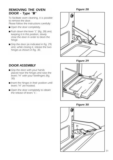30 Removing The Oven Door