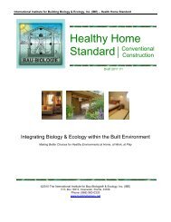 Healthy Home Standard - International Institute for Building Biology ...
