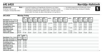 Norrtälje–Hallstavik 641 641X - SL