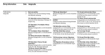 Övrig information Sida Helgtrafik - SL